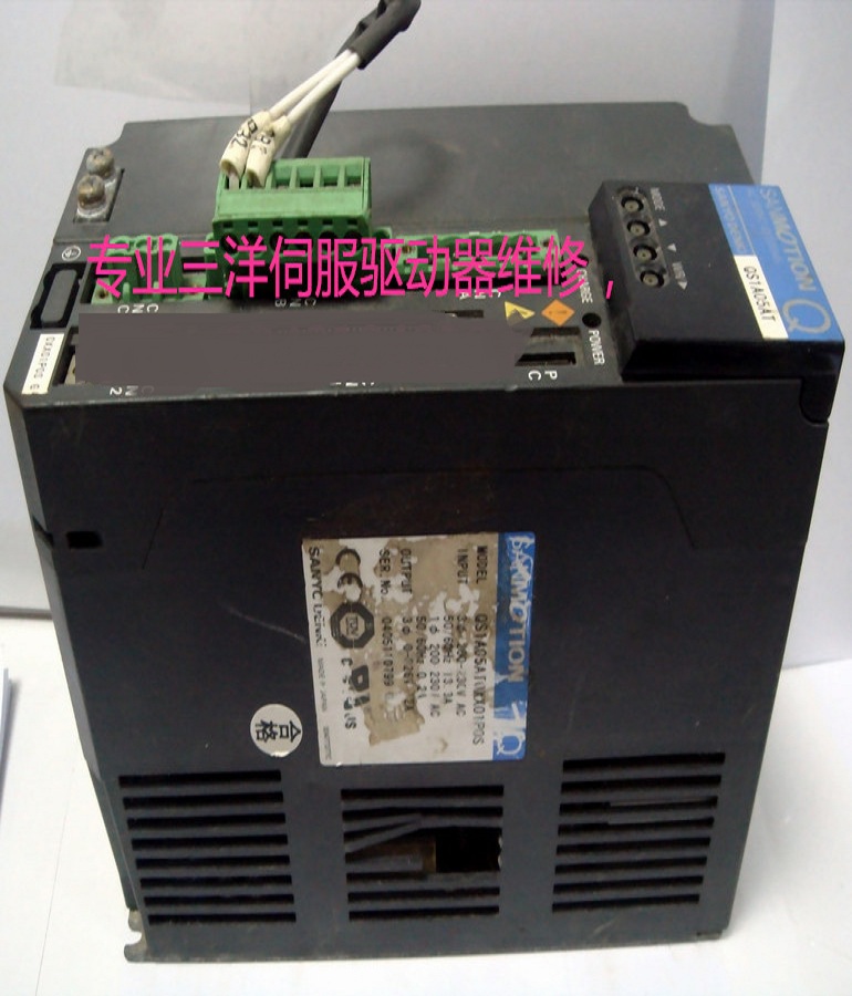 山東  煙臺SANYO DENKI山洋伺服驅(qū)動器QS1A05AT0XX01P0S報AL62故障維修